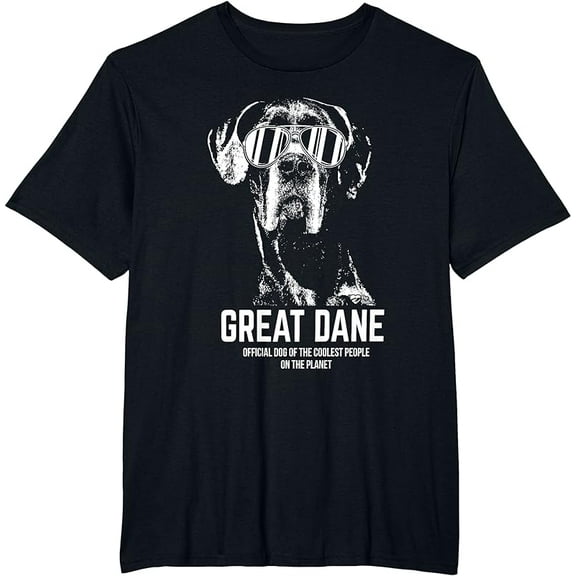 Great Dane Official Dog of the Coolest Pup Lovers T-Shirt