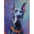 thumbnail image 1 of Great Dane Oil Painting Canvas Wall Art, Dog Portrait Print for Living Room Bedroom Office Hallway Dining Room Home Decor, 1 of 8