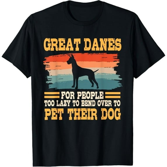 Great Dane Retro Vintage German Mastiff Gentle Dog Lover T-Shirt