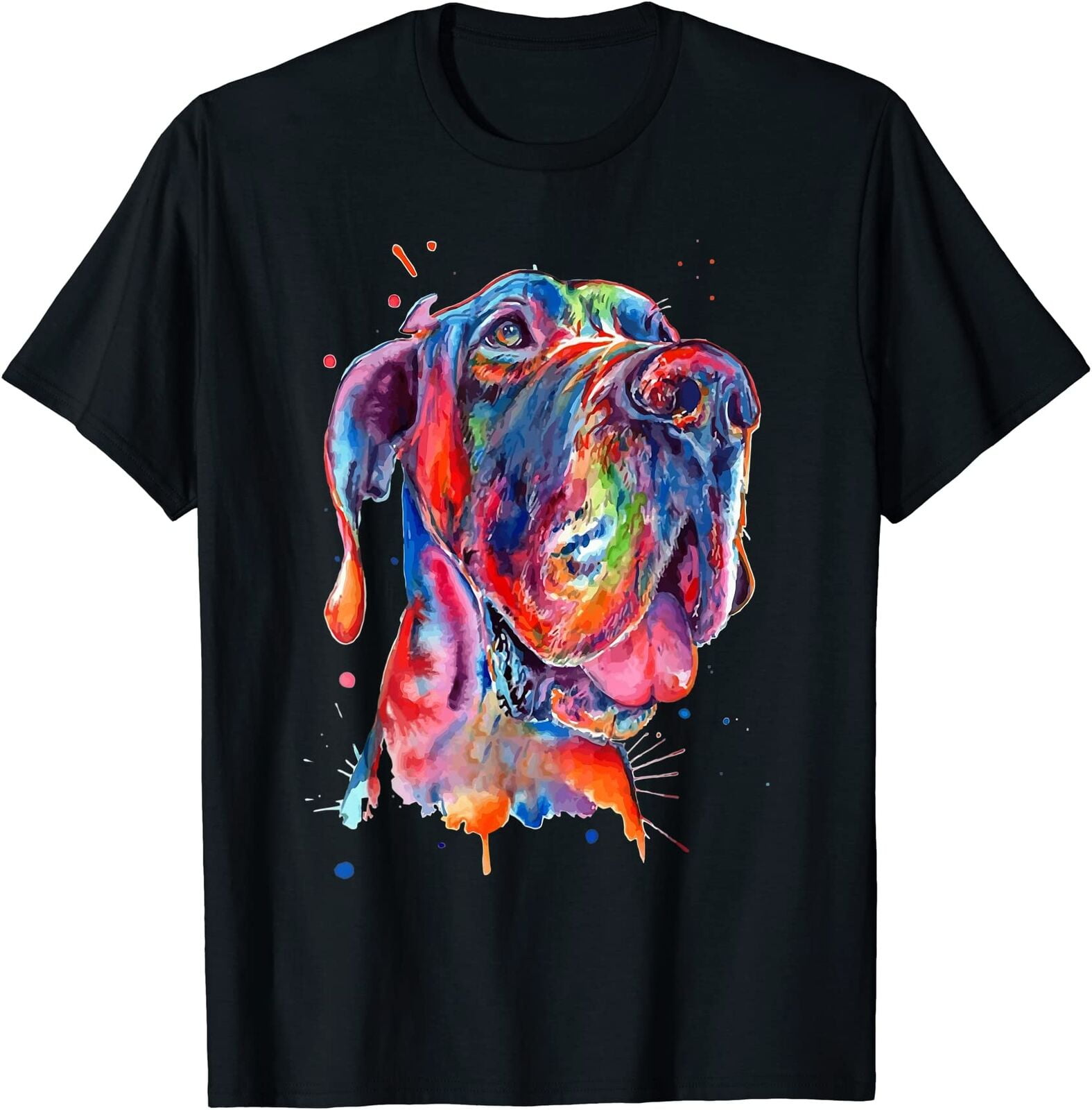 Great Dane Splash Art Dane TShirt Size S5XL