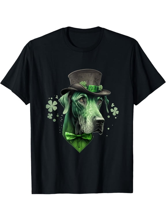 Great Dane St Paddy's Day Lucky Patrick's Leprechaun Graphic Theme For Special Events T-Shirt, Size S-5XL