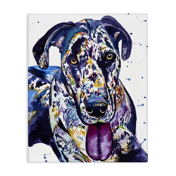 Stupell Industries Great Dane Whimsical Hues Canvas Wall Art, design by Jennifer Seeley, 48 x 36