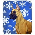 thumbnail image 1 of Great Dane Winter Snowflakes Holiday Mouse Pad, Hot Pad Or Trivet, 1 of 1