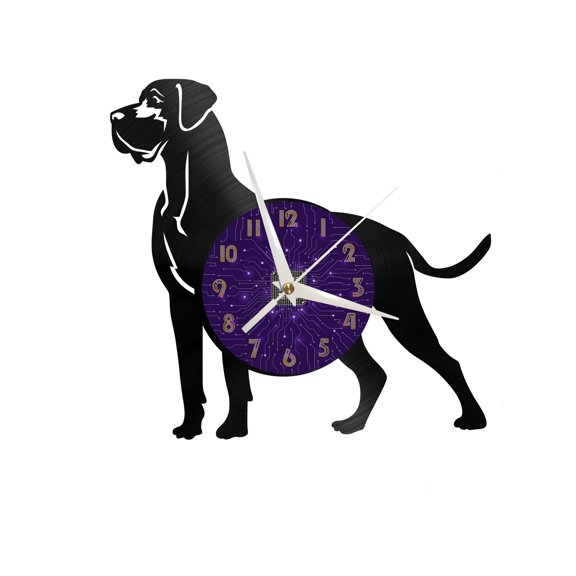 Great Dane dog Vinyl Record Wall Clock for Kitchen Wall Decor Wall Art Gift for Lover Gift Idea for a Best Friend(P)