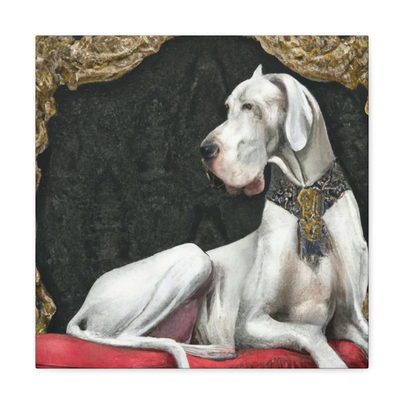 Great Dane in Rococo - Canvas