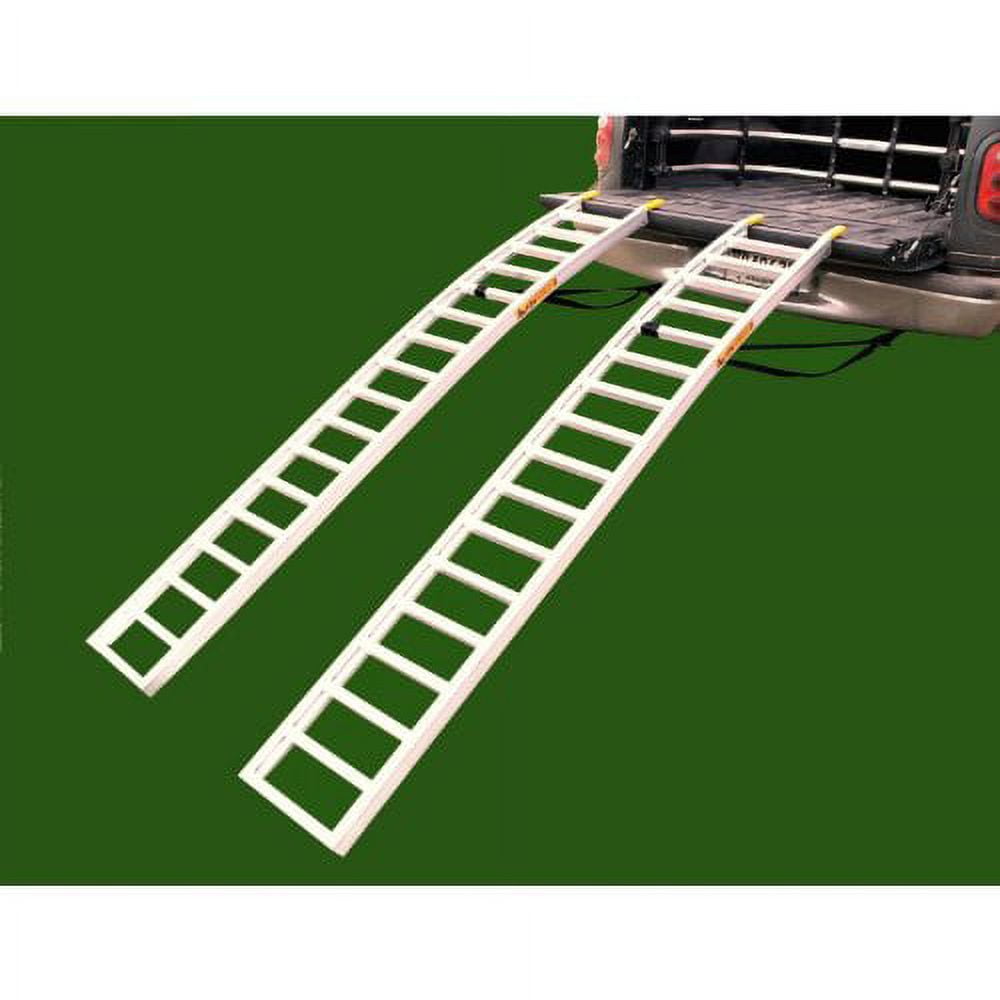 Arched Aluminum Loading Ramp Pair for Low Clearance Vehicles