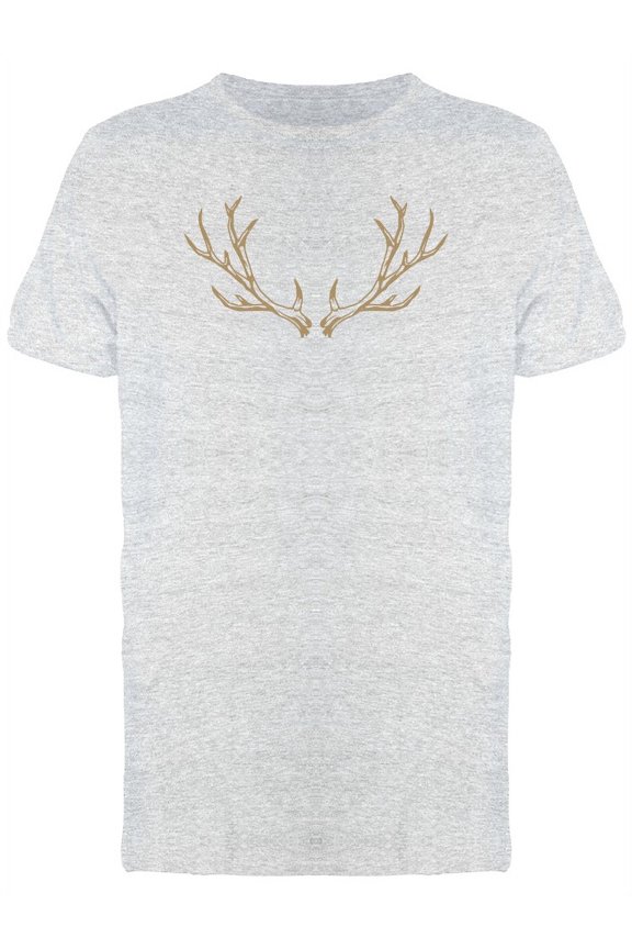 Great Deer Horns T-Shirt Men -Image by Shutterstock, Male x-Large