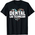 Great Dental Lab Technician Heart Dental Technologist Cotton TShirt