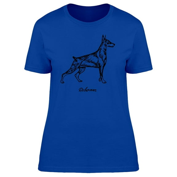Great Doberman Silhouette T-Shirt Men -Image by Shutterstock, Male Large