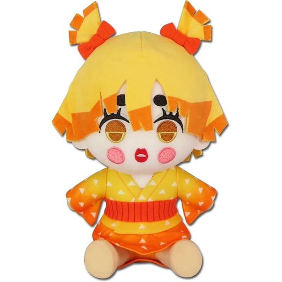 Great Eastern Entertainment Demon Slayer Kimetsu no Yaiba: Zenitsu Agatsuma Make Up Ver 7-Inch Tall Stuffed Plush Doll