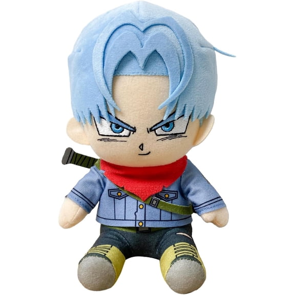 Great Eastern Entertainment Dragon Ball Super: Future Trunks Siting Pose 7-Inch Tall Stuffed Plush Doll