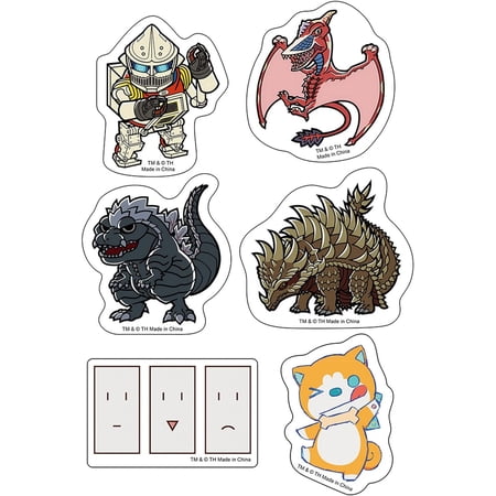 Great Eastern Entertainment Godzilla Singular Point: Chibi Character #02 Die-Cut Sticker Set