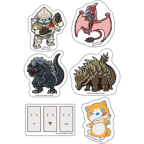 Great Eastern Entertainment Godzilla Singular Point: Chibi Character #02 Die-Cut Sticker Set