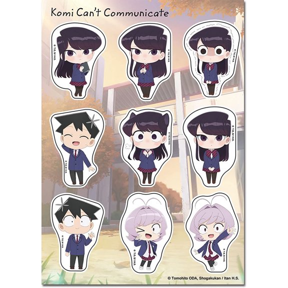 Great Eastern Entertainment Komi Can't Communicate: Chibi Character Die-Cut Sticker