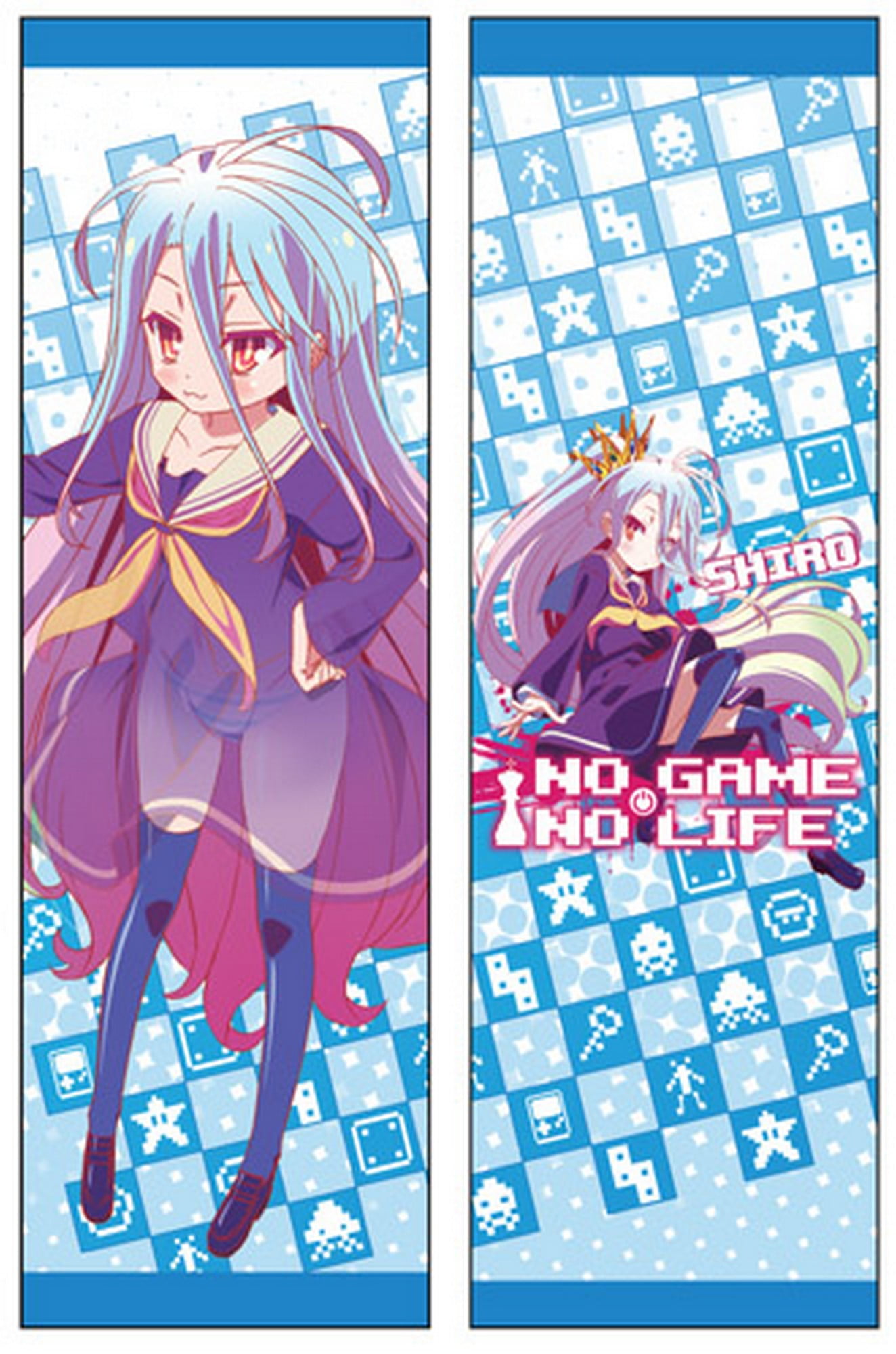 Great Eastern Entertainment No Game No Life Body Pillow, 13.5” x 42”