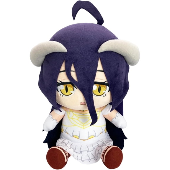 Great Eastern Entertainment Overlord S1: Albedo Basic Clothing Sitting Pose 12-Inch Tall Stuffed Plush Doll