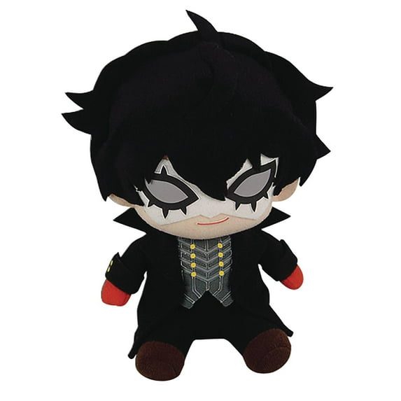 Great Eastern Entertainment Persona 5 Game Joker Phantom Thief Sitting Pose Plush, 6-inch