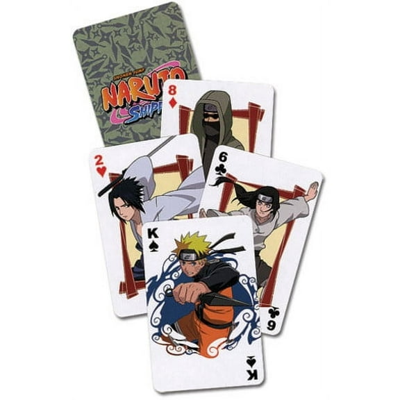 Great Eastern Naruto Shippuden Anime Standard Playing Card Deck, Cardboard Paper Cardstock