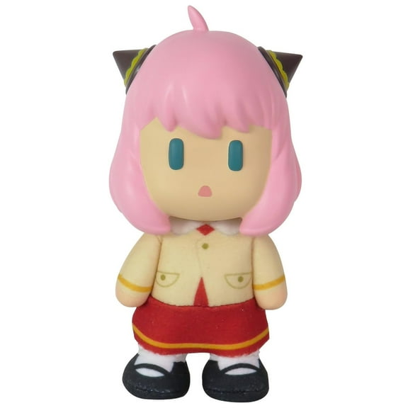 Great Eastern Spy X Family Anya Forger Dress Up Plastic Head Movable Plush 4.5"