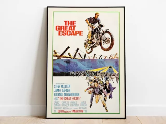 Poster Vintage Steve McQueen – Art Rétro, Grand Format, Impression Qualité Sur Papier épais
