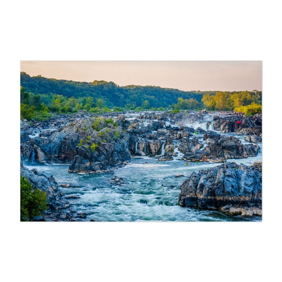 Great Falls Rapids No. 3 - Virginia Photography Waterfall Nature Landscape Scenic Forest Unframed Wall Art Print 4 x 6 inches