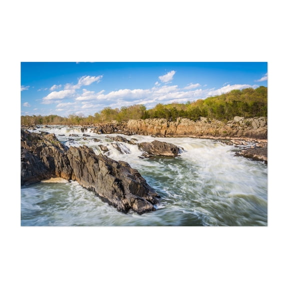 Great Falls Rapids - Virginia Photography Waterfall Nature Landscape Scenic Forest Unframed Wall Art Print 4 x 6 inches