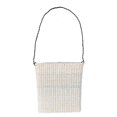 Great Finds BA004 Door Basket with Wire Handle, White, Small