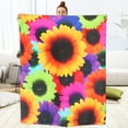 thumbnail image 1 of Great Gift, Sunflower Soft Lightweight Bed Blanket, Throw Blanket for Couch, Picnic, Kid’s Room, Travel, All Season Blankets for Children Adult Men Women(50"x60"), 1 of 6