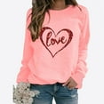 thumbnail image 1 of Great Gifts for Less Ofreoo Ladies' Casual Valentine's Day Printed Long Sleeved Round Neck Top/shirt, 1 of 3