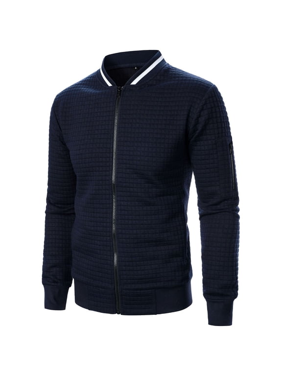 Great Gifts for Less Ofreoo Men's Lightweight Jackets Full Leisure Solid Color Casual Windbreaker Coat with Zip Pockets
