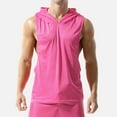 thumbnail image 1 of Great Gifts for Less Ofreoo Men's Solid-Color Casual Sports Fitness Training Hollow Mesh V-neck Sleeveless Hooded Summer Tank Top, 1 of 5