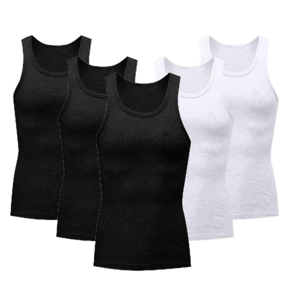 Great Gifts for Less Ofreoo Tank Tops for Men 5-Pack Workout A-Shirt Long Muscle Tank Top