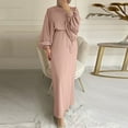 thumbnail image 1 of Great Gifts for Less Ofreoo The Fashion Women's Winter Plus Size Casual Round Neck Loose Sexy Long Sleeve Solid Dress Fall Outfits for Women 2024, 1 of 8