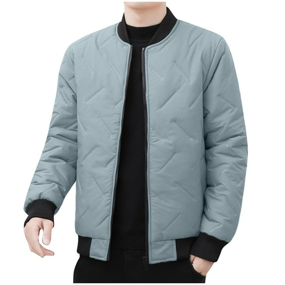 Great Gifts for Less Ofreoo Winter Coats for Men Thick Warm Zipper Pocket Long Sleeved Hooded Casual Jacket