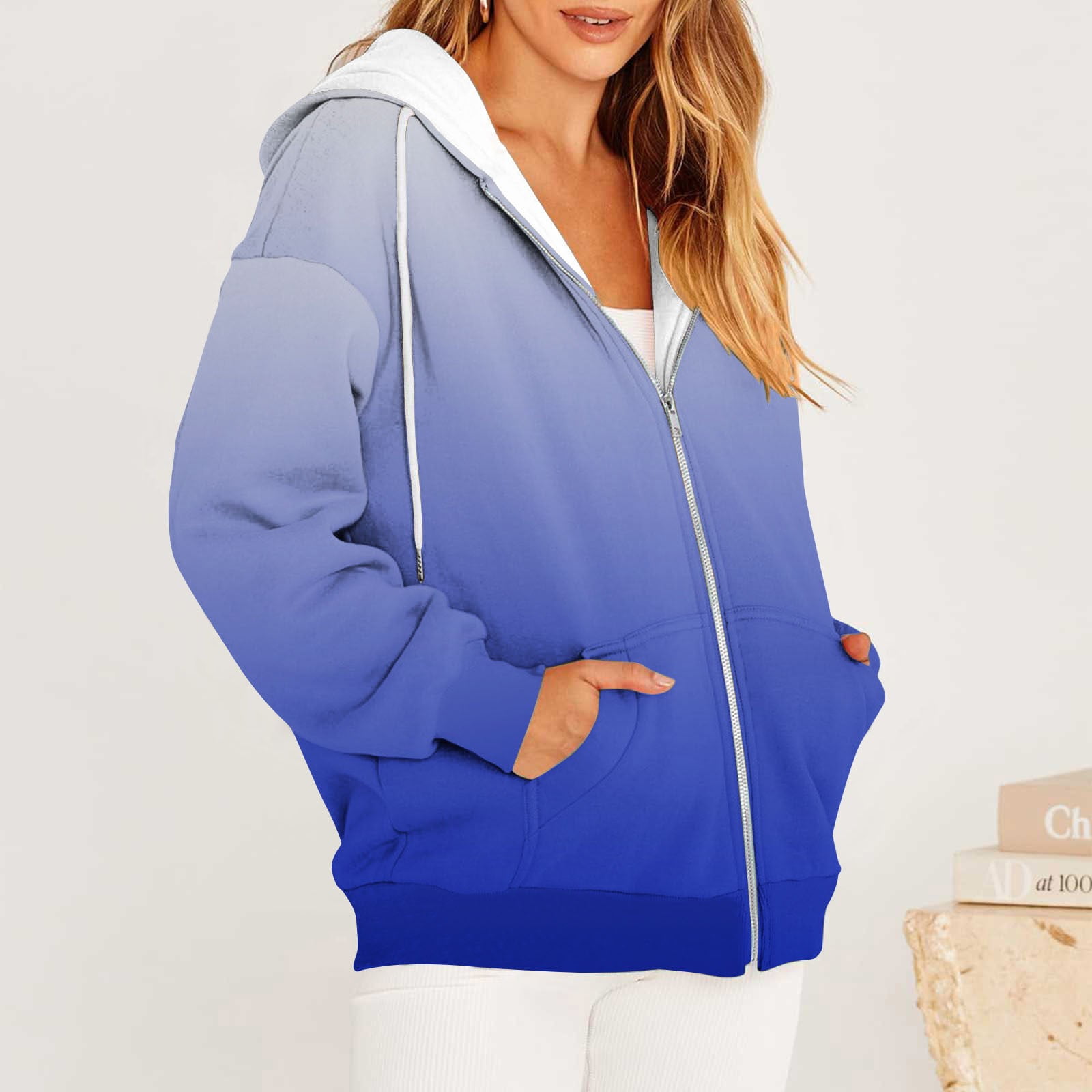 Great Gifts for Less Ofreoo Women's Casual Printed Zippered Long