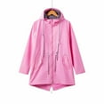 thumbnail image 1 of Great Gifts for Less Ofreoo Women's Solid Color Outdoor Hooded Length Windbreaker Jacket Winter Coats for Women, 1 of 5