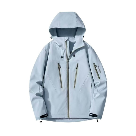 Great Gifts for Less Ofreoo Women's Solid Color WindbreakerJacket Submachine Jacket Long Sleeved Hooded Casual Jacket Winter Clothes for Women