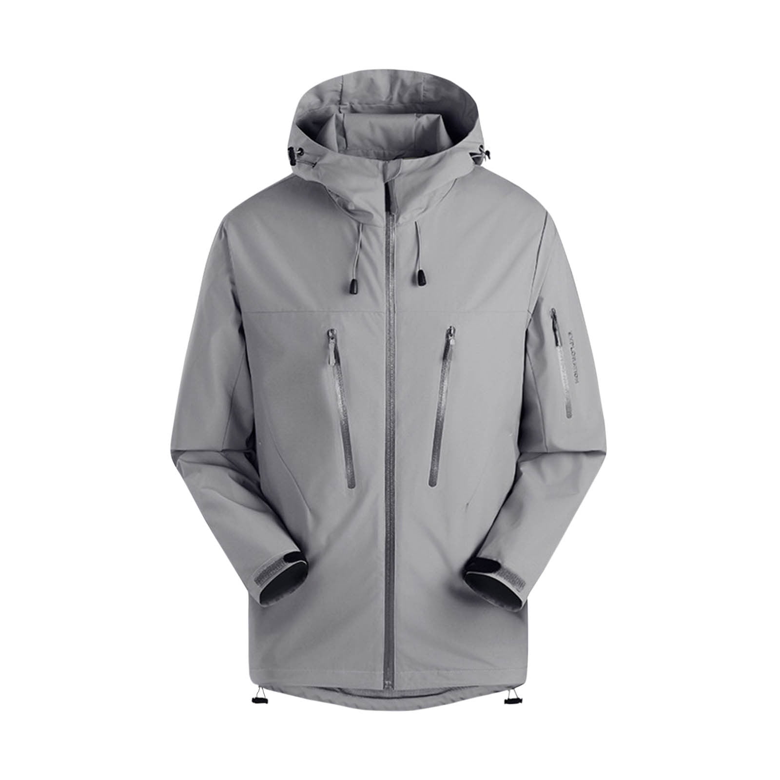 Great Gifts for Less Ofreoo Women's Solid Color WindbreakerJacket Submachine Jacket Long Sleeved Hooded Casual Jacket Winter Clothes for Women