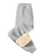 thumbnail image 1 of Great Gifts for less 2-12Years Toddler Kids Boys Girls Fashion Cute Thickening Warm Pants Trousers Pants Sweatpants Gray 2 Years, 1 of 4