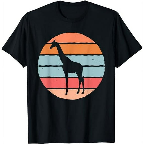 Great Giraffe Silhouette Design T-Shirt