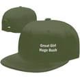 thumbnail image 1 of Great Girl Huge Bush Hats for Men Women Adjustable Flat Brim Bill Baseball Cap Novetly Hip Hop Trucker Hat Black, 1 of 8