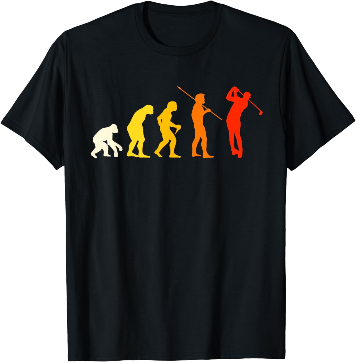 Great Golf Evolution Design Gift Golfer Golf Course T-Shirt - Walmart.com