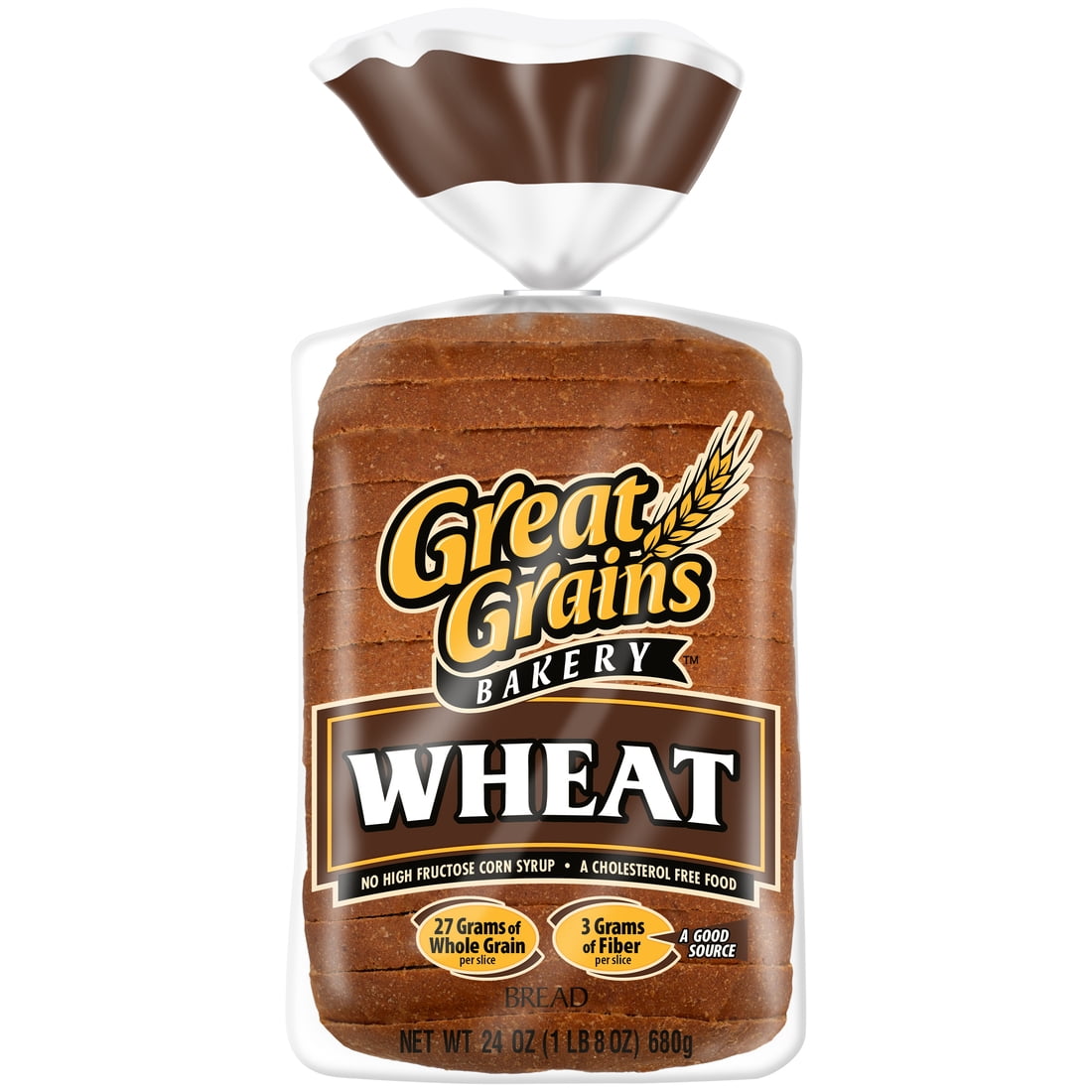 Great Grains Bakery 100% Whole Wheat Bread, 24 oz