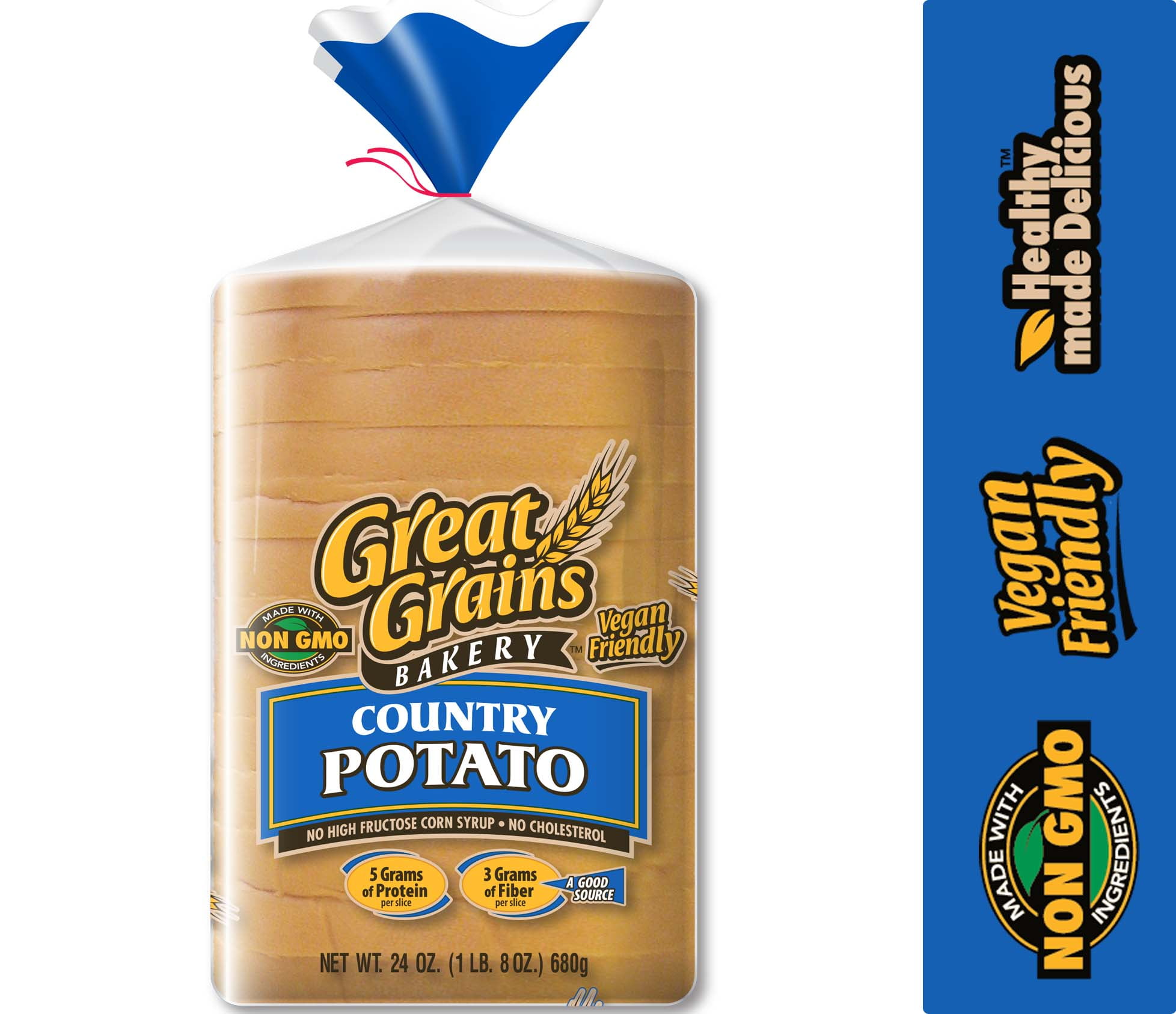 Great Grains, Country Potato Bread, 24 Oz.