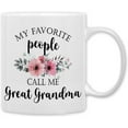 thumbnail image 1 of Great Grandma Coffee Mug, Great Grandma Gifts, Mothers Day Mugs Tea Cup Gift for GreatGrandma, GreatGrandmother Gifts, My Favorite People Call Me GreatGrandma Coffee Cups Ceramic 11oz, 1 of 6