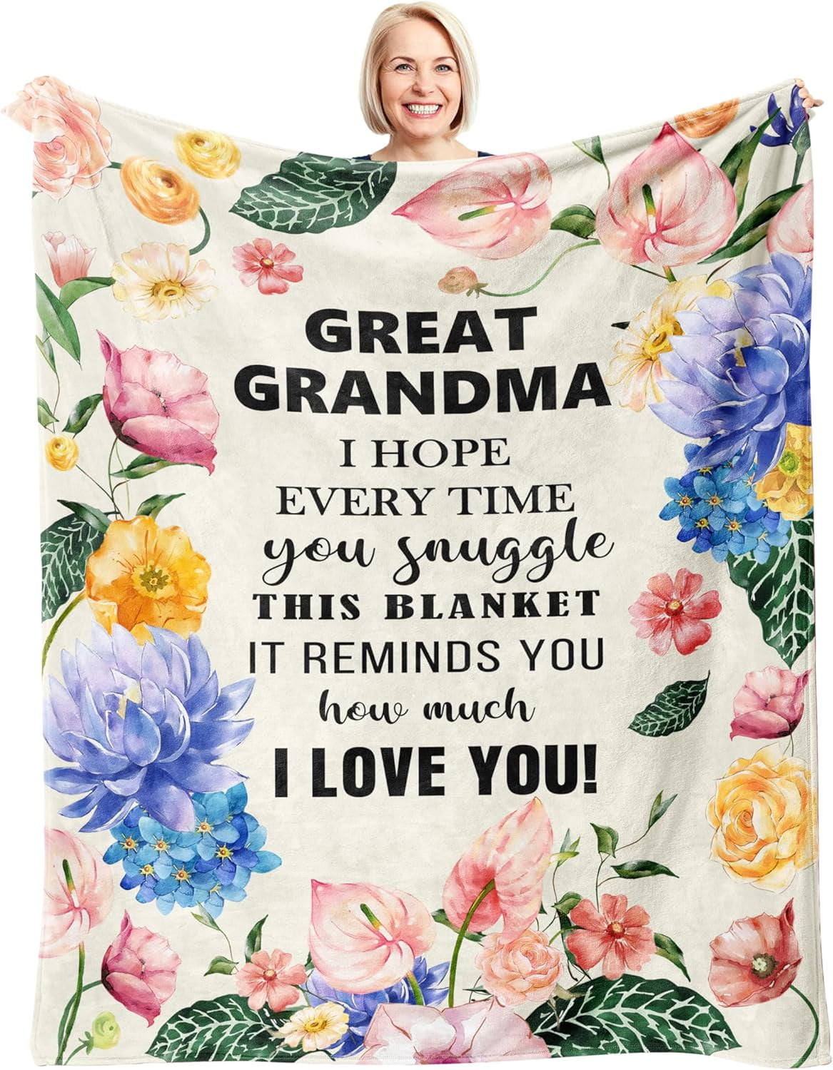 Great Grandma Gifts Blanket 60‘‘X50‘‘, Best Gifts for Great Grandma, Great Grandma Birthday