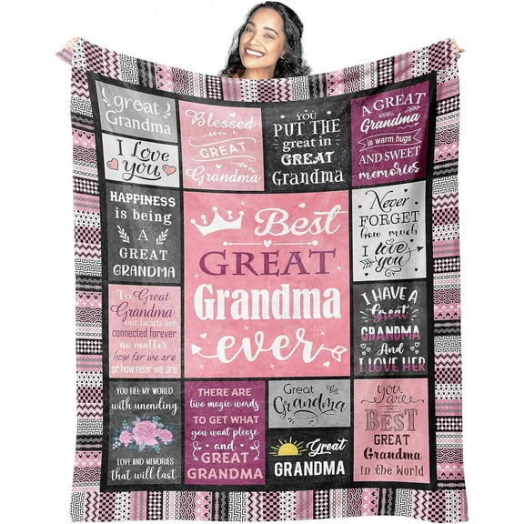 Great Grandma Gifts Blanket 60"x50", Christmas/Birthday Gifts for Great Grandma, Great Grandmother Gifts, Gifts for Great Grandmother, Gift for Great Grandma, Best Great Grandma Gifts Ideas