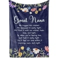 thumbnail image 1 of Great Grandma Gifts, Super Soft Flannel Throw Blankets Gifts for Great Grandma, Great Grandmother Nana, Gigi, Granny, Grammy Presents for Birthday Mothers Day, 50” x 60”- Best Ever, 1 of 6