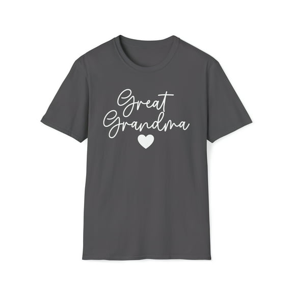 Great Grandma Minimalist, Gildan Unisex Softstyle Shirt, Graphic Tee, S-3XL