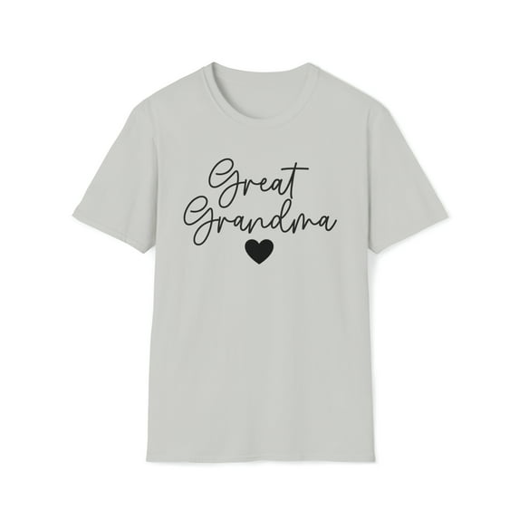 Great Grandma Minimalist, Gildan Unisex Softstyle Shirt, Graphic Tee, S-3XL